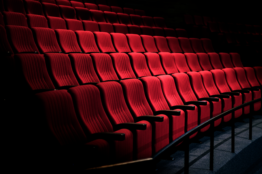 Cadeiras de sala de cinema