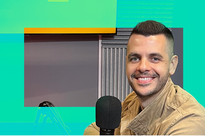 Diego Fonseca durante participação na segunda temporada do podcast Talk SOAP