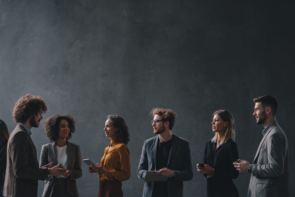 Grupo realizando um treinamento corporativo da SOAP